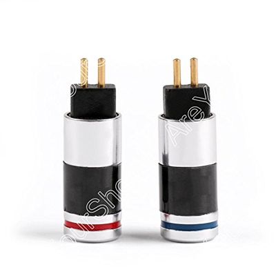 1Pair 0.78mm Earphone Pins Plug for Westone W4R UE18 Carbon Fiber Connector Silver