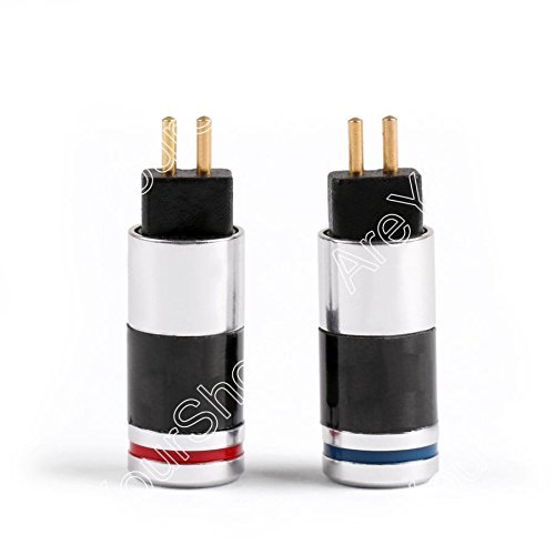 1Pair 0.78mm Earphone Pins Plug for Westone W4R UE18 Carbon Fiber Connector Silver
