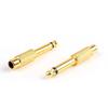 100pcs Gold Plated RCA Female to 6.35mm 1/4" Mono Male Audio Adapter Jack Connector view 3