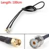 100cm RG58 Cable SMA Male Plug to SO239 UHF Female Jack Straight Pigtail 3ft Mini view 1