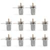 10 Pcs Connector UHF Female Jack Bulkhead Solder Panel Mount Straight Brass Body m view 1