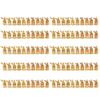 100 Pcs Gold Plated Binding Post Amplifier Speaker Audio Connector Terminal view 1
