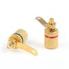100 Pcs Gold Plated Binding Post Amplifier Speaker Audio Connector Terminal view 2