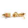 100 Pcs Gold Plated Binding Post Amplifier Speaker Audio Connector Terminal view 3