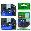 2/Pack - LM Tapes Compatible TZe-535 White on Blue p-Touch Label Tape, 12mm Laminated replacment TZe535 Tape, TZ535 0.47" White Ink on Blue Label with a Great Color/Size Guide. view 1