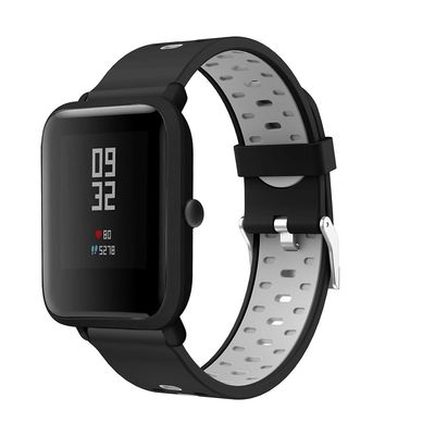 DKEnjoy 20MM Silicone Replacement Band Accessory Watch Wrist Strap Bracelet Compatible for Huami Xiaomi Amazfit Bip Smart Watch (Gray)