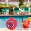 EBODA Bluetooth Shower Speaker, Waterproof Portable Speakers IPX7 Floating, True Wireless Stereo BT 5.0 Speaker with Bass, 2000mAh LED Light for Shower, Pool, Beach, Gifts for Women- Red view 3
