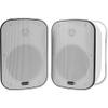 Dayton Audio IO65XTW 6-1/2" IP66 70/100V 8 Ohm Indoor/Outdoor 2-Way Speaker Pair w/Radiator White view 1