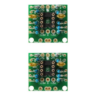 Ximimark 2Pcs Dual OP Amp Preamp DC Amplification Board PCB for NE5532 OPA2134 OPA2604 AD826
