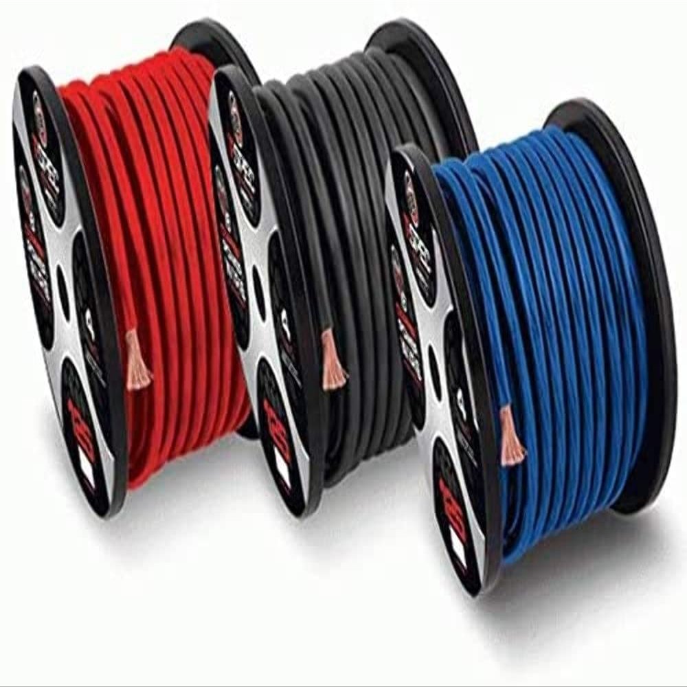 T-SPEC - 4 Awg 100Ft Black Ofc Power Wire - V8Gt Series,Power Wire V8GT Series (V8GT4BK-100)