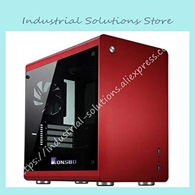 Fevas New MATX Computer Chassis Bilateral Through Support The Back Line Jonsbo RM3 ITX Aluminum Chassis - (Color: Red)