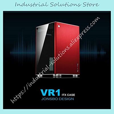 Fevas VR1 case ITX Aluminum case Double Glass Side Penetration - (Color: Red)