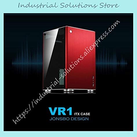 Fevas VR1 case ITX Aluminum case Double Glass Side Penetration - (Color: Red)