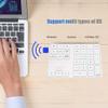 ASHATA Wired/Bluetooth Numeric Keypad, Portable Bluetooth 34-Key External Number Pad with 2 USB 3.0 Interface for Computer Laptop OS, Android(Silver) view 3