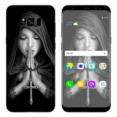 Anne Stokes Gothic Prayer - Skin Decal Vinyl Wrap for Samsung Galaxy S8 Plus - Decal Stickers Skins Cover