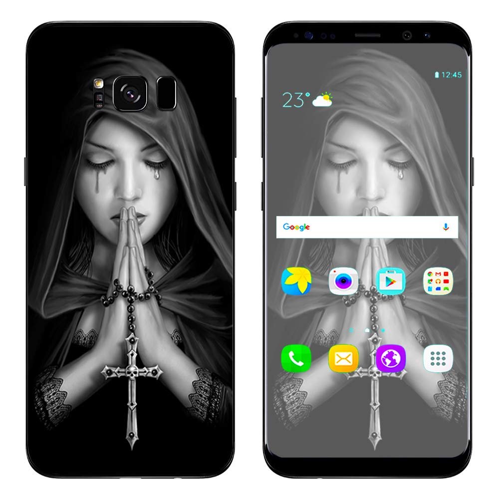 Anne Stokes Gothic Prayer - Skin Decal Vinyl Wrap for Samsung Galaxy S8 Plus - Decal Stickers Skins Cover