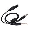 Zopsc Aviation Headset Adapter, XLR to GA Dual Plug view 1