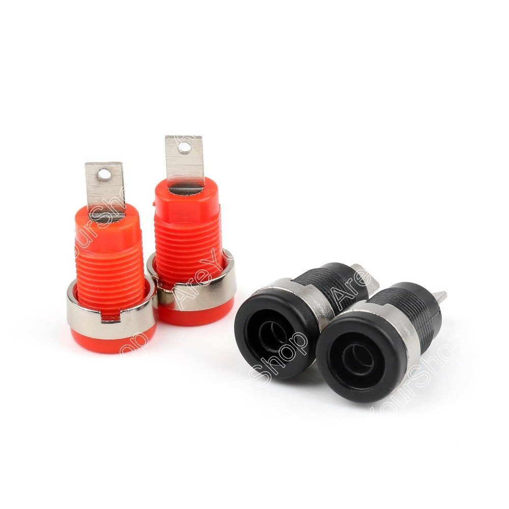 10 Pcs Binding Post Banana Jack for 4mm Safety Protection Plug Adapter