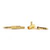10 Pcs Metal Gold 6.35mm Male 1/4 Stereo Plug Audio Connector view 3
