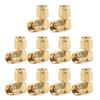 10 PCS Adapter RP-SMA Male Jack to SMA Male Plug 90 Degree Connector Right Angle Go view 1
