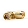 10 PCS Adapter RP-SMA Male Jack to SMA Male Plug 90 Degree Connector Right Angle Go view 2