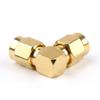 10 PCS Adapter RP-SMA Male Jack to SMA Male Plug 90 Degree Connector Right Angle Go view 3