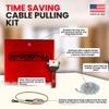 Magnepull XP1000-MC Magnetic Wire Puller for Electrical Tools W/Flexible Steel Leader & Metal Case, Does not work on Foam Insulation also not rcomended for steel studs without XP1000-8 Magnet view 2