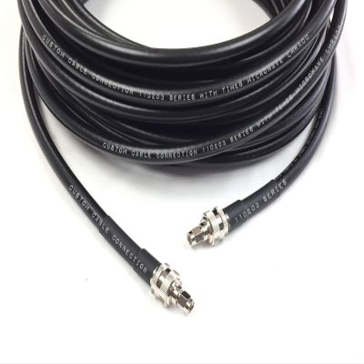 Custom Cable Connection 75 Foot SMA Male to SMA Male LMR400 Times Microwave 50 Ohm Coax Low Loss Antenna Cable for Ham Radio, WLAN, CB Radio and WiFi Antenna Feeders