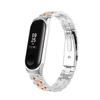 DKEnjoy Stainless Steel Replacement Band Accessory Watch Strap Wristband Bracelet Compatible for Xiaomi Mi Band 3 Fitness Tracker (Silver/Rose Gold) view 1