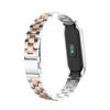 DKEnjoy Stainless Steel Replacement Band Accessory Watch Strap Wristband Bracelet Compatible for Xiaomi Mi Band 3 Fitness Tracker (Silver/Rose Gold) view 2