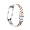 DKEnjoy Stainless Steel Replacement Band Accessory Watch Strap Wristband Bracelet Compatible for Xiaomi Mi Band 3 Fitness Tracker (Silver/Rose Gold) view 4