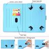 Universal 10 inch Tablet Stand Case, Techcircle Lightweight PU Leather [Card Slots] Magnet Cover for All 9.5"-10.5" Tablet, for iPad 9.7, Galaxy Tab A 10.1/Tab S4 10.5, Fire HD 10.1, Sunset Beach view 3