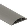 Habengut Floor Cable Guide PVC Grey Semi-Circular Cable Bridge for up to 3 Cables/Width 7.5 cm/Length 1 m view 1