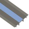 Habengut Floor Cable Guide PVC Grey Semi-Circular Cable Bridge for up to 3 Cables/Width 7.5 cm/Length 1 m view 3