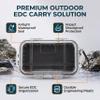 Shockproof Waterproof Storage Case, Outdoor Shockproof Waterproof Storage Case Box Airtight Carry Box Container(Transparent) view 2
