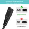 SLLEA AC Power Cord Cable for Sony Portable CFM-155 CFM165TW CFS-200 CFS-208 CFS-209 CFS-219 CFS-W308 CD/MP3 Player AM/FM Cassette Radio Boombox view 2