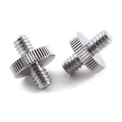 1/4"-20 Male to 1/4"-20 Male Thread Camera Tripod Screw Adapter, SDTC Tech 2 Pack Camera Screws Converter Connector for Quick Release Plate Mounting