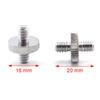 1/4"-20 Male to 1/4"-20 Male Thread Camera Tripod Screw Adapter, SDTC Tech 2 Pack Camera Screws Converter Connector for Quick Release Plate Mounting view 2
