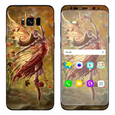 Anne Stokes Autumn Fairy - Skin Decal Vinyl Wrap for Samsung Galaxy S8 - Decal Stickers Skins Cover