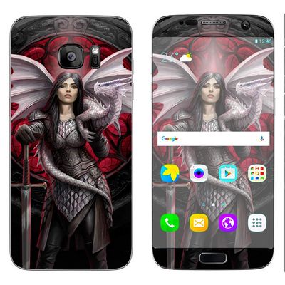 Anne Stokes Valour - Skin Decal Vinyl Wrap for Samsung Galaxy S7 Edge - Decal Stickers Skins Cover
