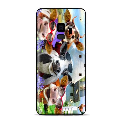 Cow Family on The Farm - Skin Decal Vinyl Wrap for Samsung Galaxy S9 - Decal Stickers Skins Cover