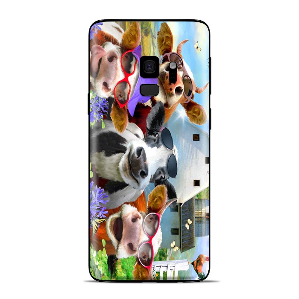 Cow Family on The Farm - Skin Decal Vinyl Wrap for Samsung Galaxy S9 - Decal Stickers Skins Cover