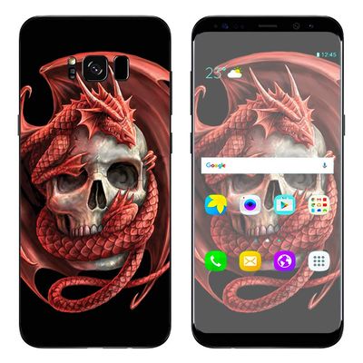 Anne Stokes Skull Embrace - Skin Decal Vinyl Wrap for Samsung Galaxy S8 Plus - Decal Stickers Skins Cover