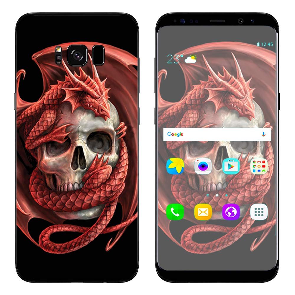 Anne Stokes Skull Embrace - Skin Decal Vinyl Wrap for Samsung Galaxy S8 Plus - Decal Stickers Skins Cover