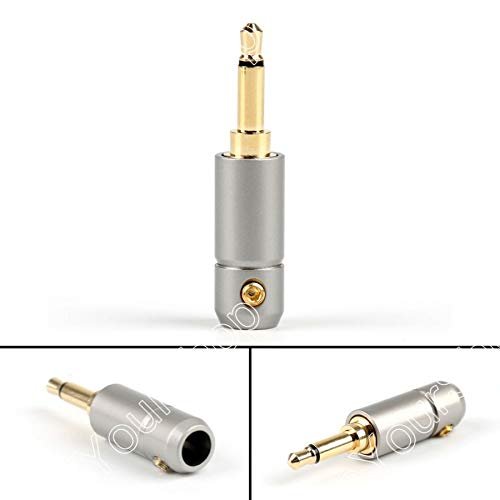 10Pcs 3.5mm Mono Male Repair Earphones Jack Plug Adapter Audio Solder 5.6mm Hole