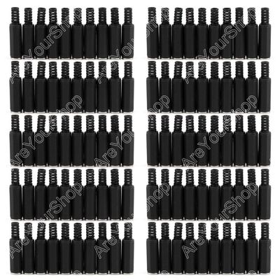 100 Pcs 3.5mm Jack Stereo Plastic Female Inline Socket Solder Connectors