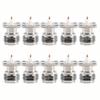 10 PCS Connector N Female Jack 4-Hole 17.5mm Flange PTFE Solder Panel Mount Wire Co view 1