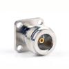 10 PCS Connector N Female Jack 4-Hole 17.5mm Flange PTFE Solder Panel Mount Wire Co view 3