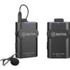 BOYA 2.4G Wireless Lavalier Microphone System, WM4 PRO-K2 Lapel Clip-on Mini Wireless Mic Compatible with Canon Nikon Sony DSLR Camera iOS Android Smartphone Audio Recorder YouTube Facebook Vlogging view 2