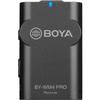 BOYA 2.4G Wireless Lavalier Microphone System, WM4 PRO-K2 Lapel Clip-on Mini Wireless Mic Compatible with Canon Nikon Sony DSLR Camera iOS Android Smartphone Audio Recorder YouTube Facebook Vlogging view 3